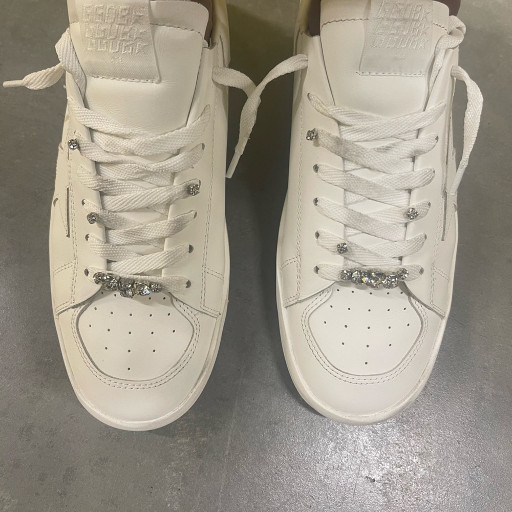 Golden Goose Stardans *Customized laces with crystals*